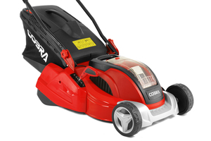 Cobra RM4140V Battery Powered Lawn Mower with Rear Roller